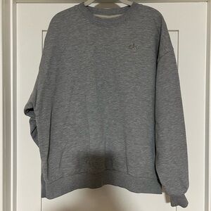 ALO Yoga Men's Gray Crewneck Sweater